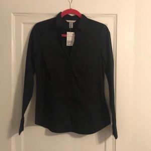 Black Long Sleeve Buttondown